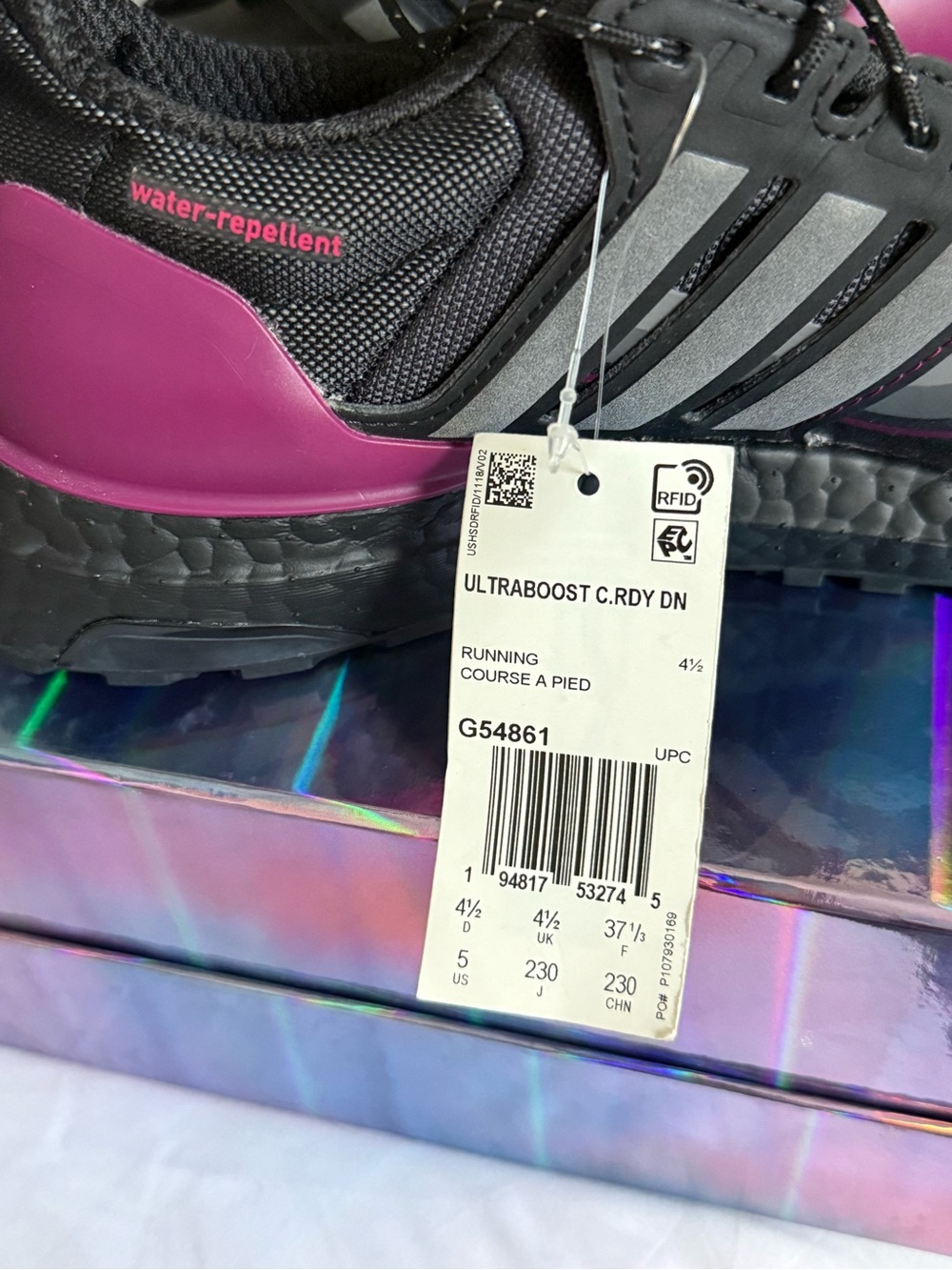 adidas Black & Magenta Ultra Boost Running Shoes - Picture 4 of 4